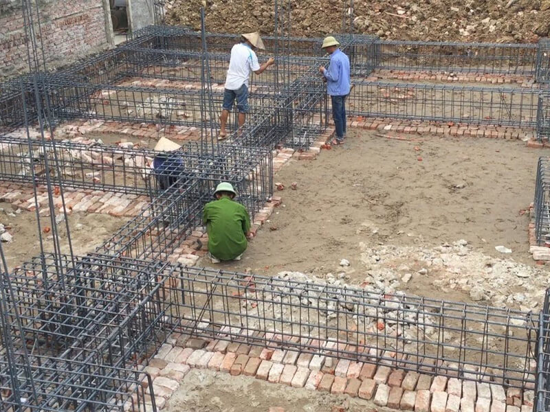 Quy trình thi công kết cấu thép dầm móng nhà cấp 4