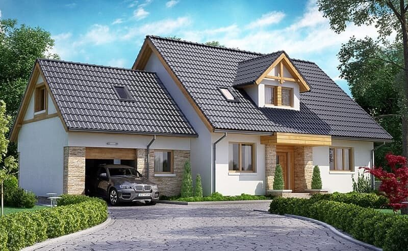 Mẫu nhà cấp 4 mái Thái hiện đại, tinh tế