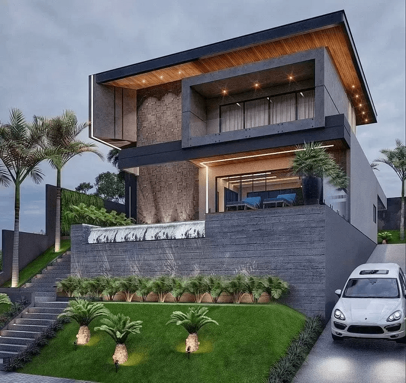 Mẫu nhà mái bằng 80–120m²