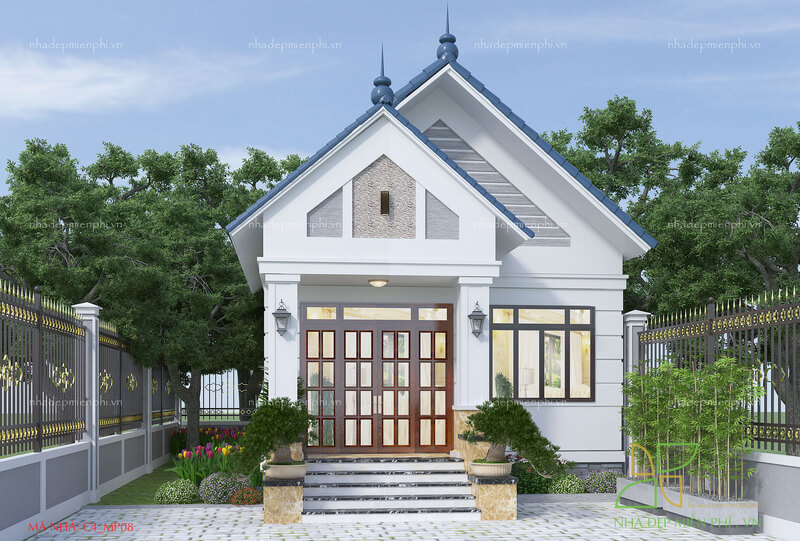 Mẫu thiết kế nhà cấp 4 C4_MP08 miễn phí