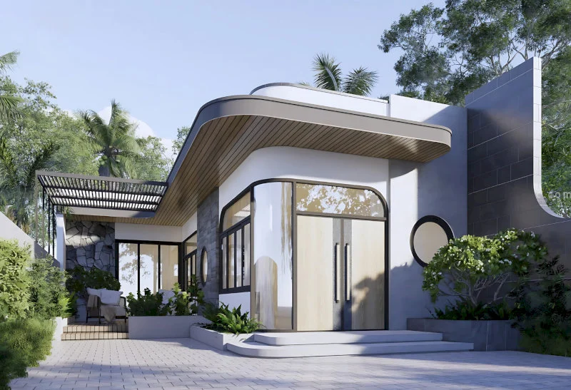 Nhà cấp 4 với thiết kế hiện đại tinh tế