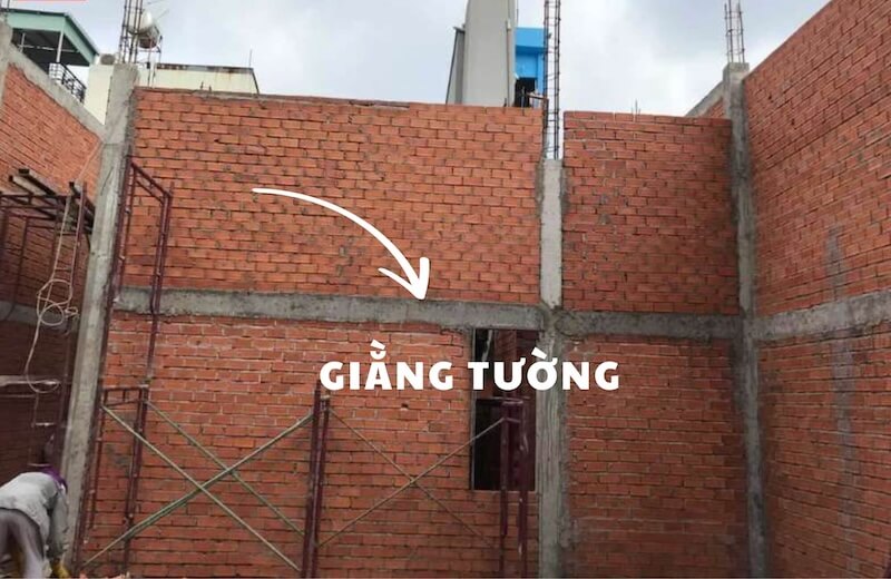 Giằng tường nhà cấp 4 thường bố trí ở đâu?