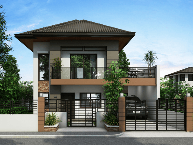 Thiết kế mẫu nhà 2 tầng với diện tích từ 70 - 100m2