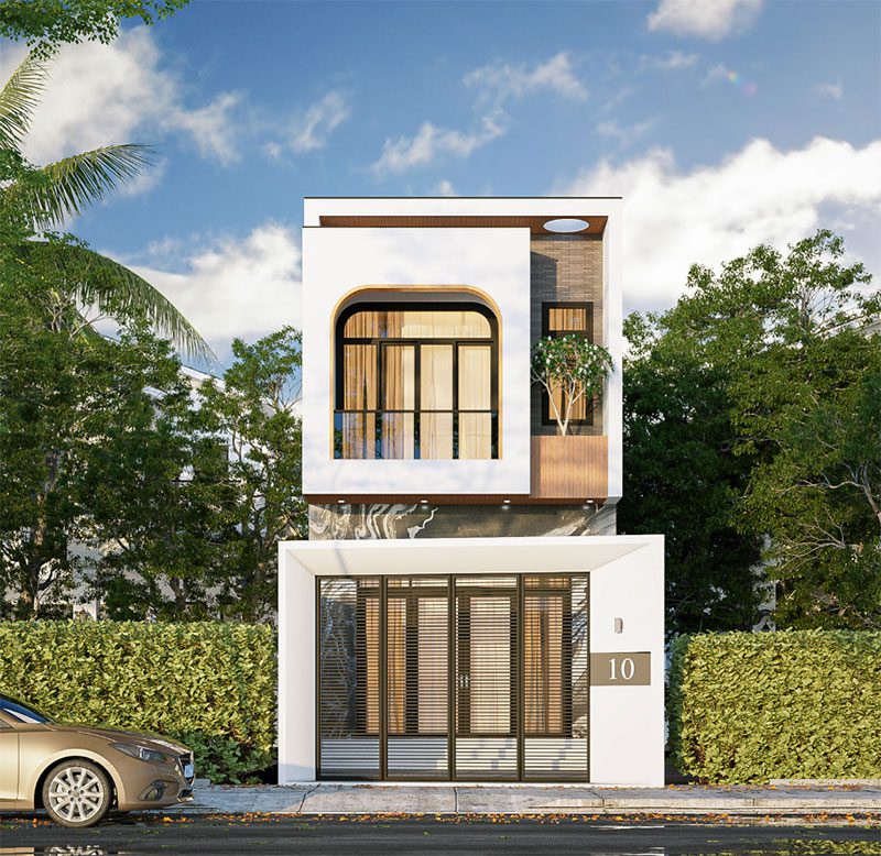 Thiết kế mẫu nhà phố 2 tầng đẹp, cuốn hút