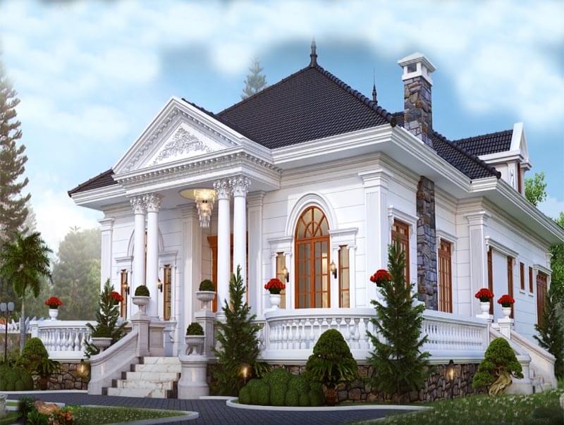 Thiết kế nhà cấp 4 tinh tế, tối giản kiểu Pháp